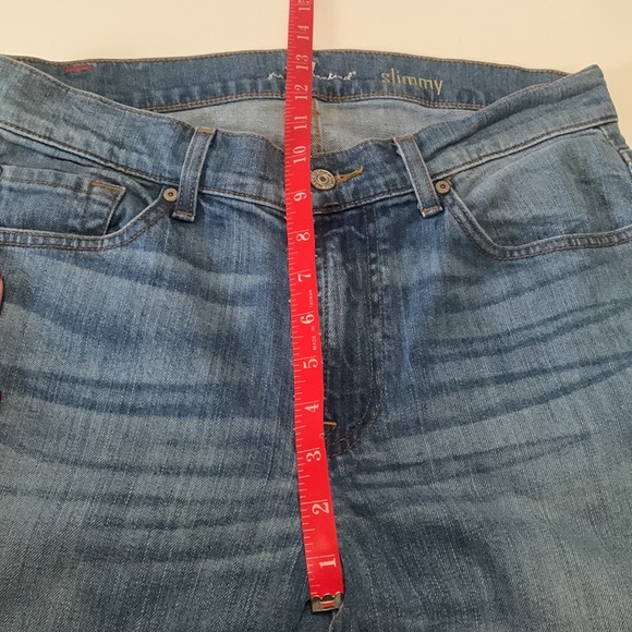 7 For All Mankind Slimmy Straight Jeans Womens Size 30 - Picture 10 of 11